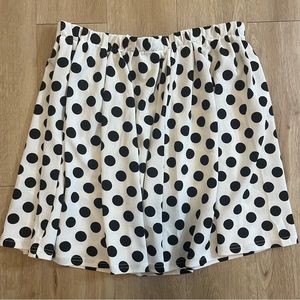 Black & White Polka Dot Skirt